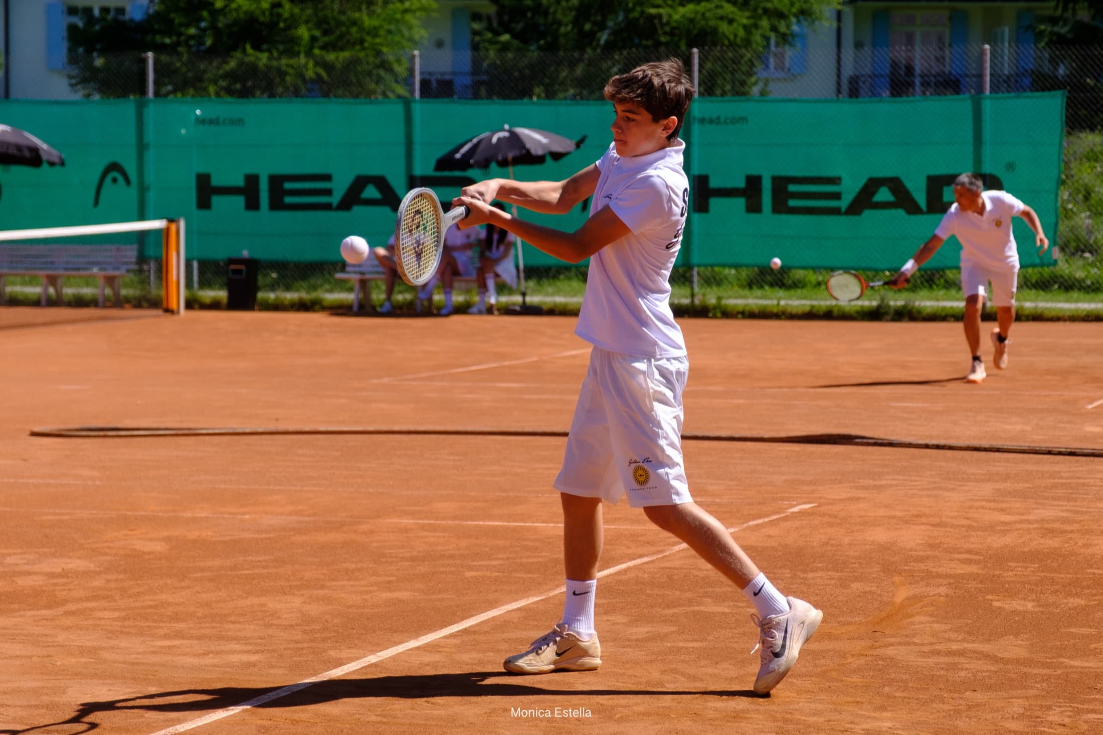 A Golden Era match in progress on a clay court